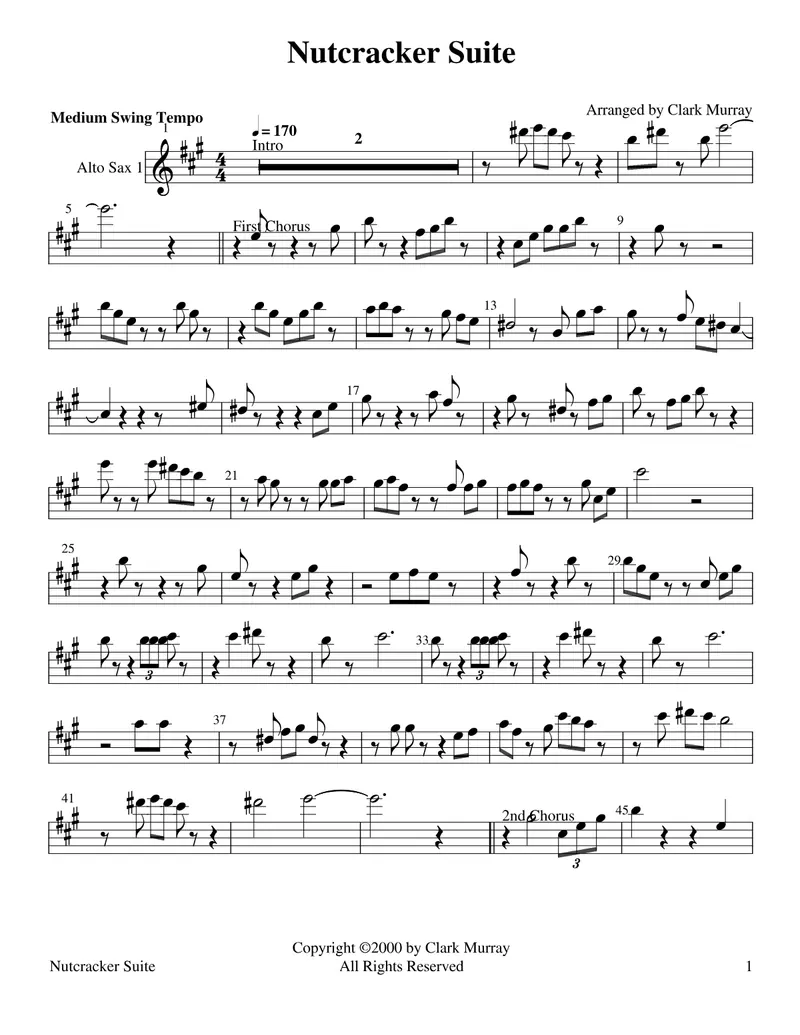 Nutcracker Suite score preview