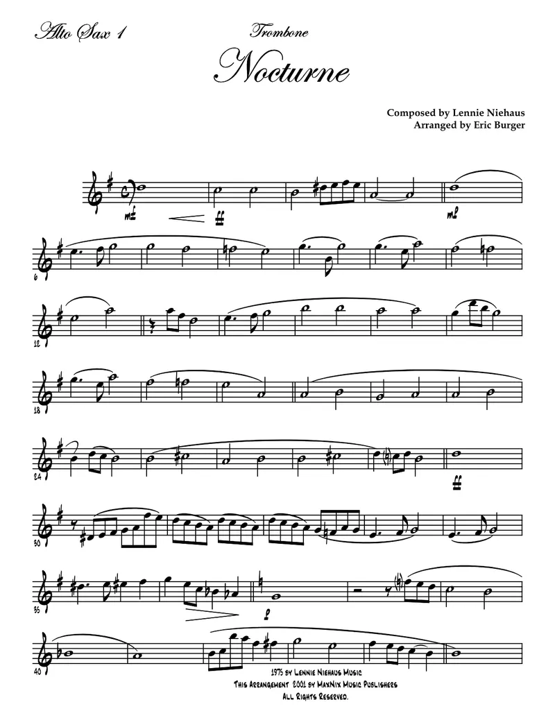 Nocturne score preview