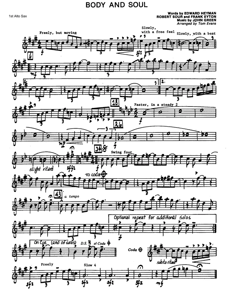 Body And Soul preview page 1