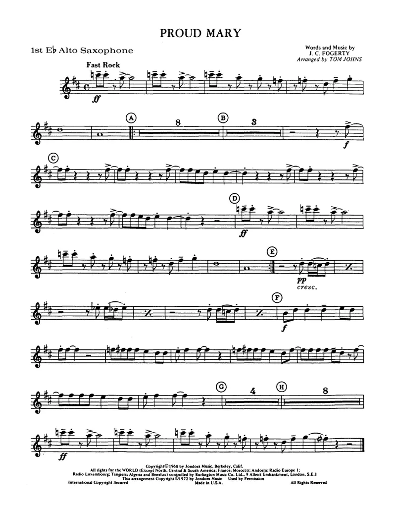 Proud Mary score preview