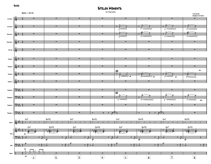 Stolen Moments score preview