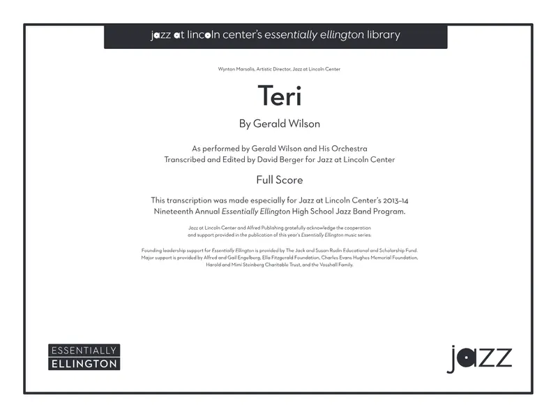 Teri score preview