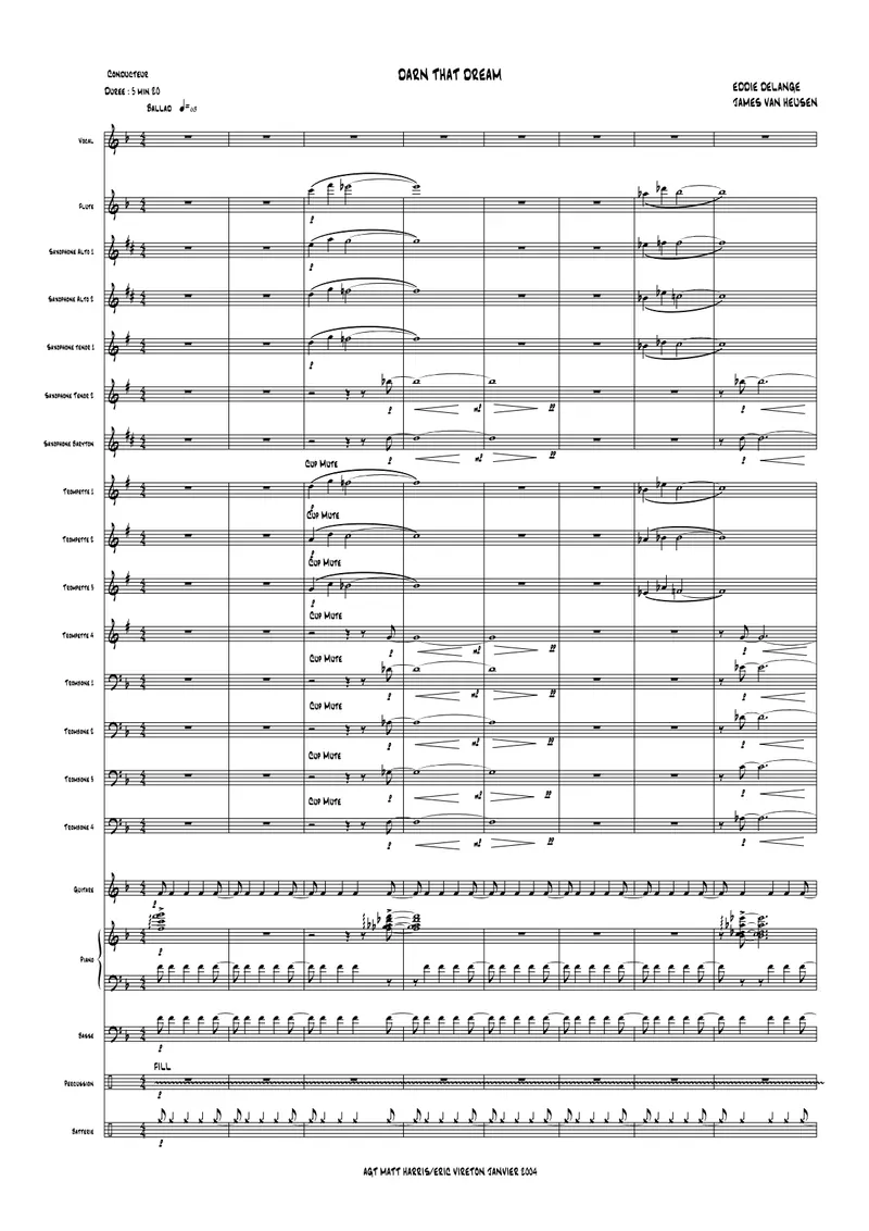 Darn That Dream score preview