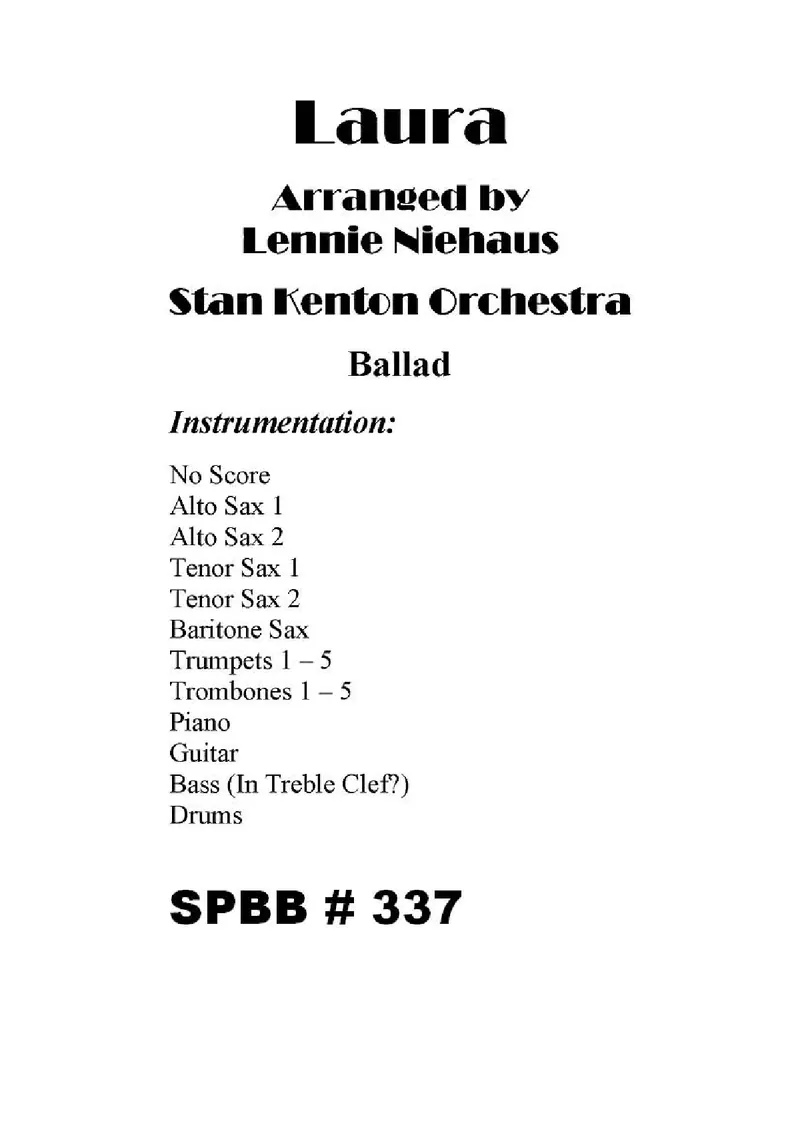 Laura score preview