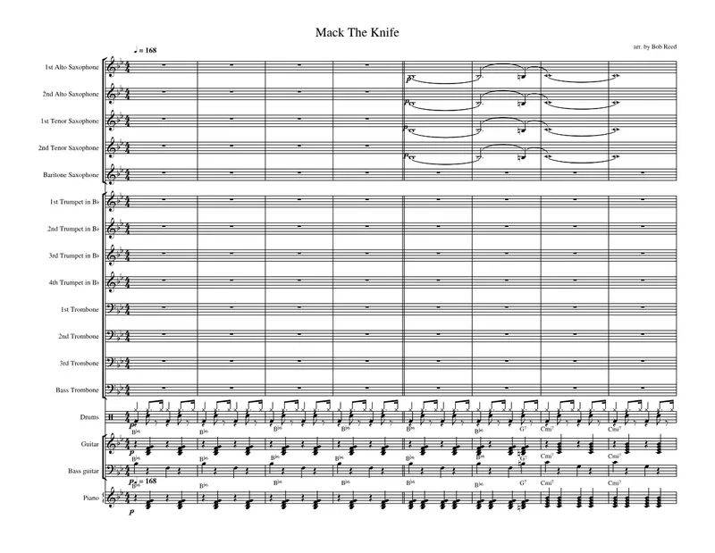 Mack The Knife score preview
