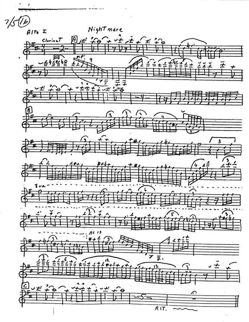 Nightmare score preview
