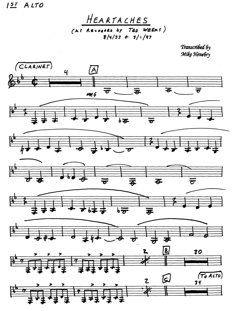 Heartaches score preview