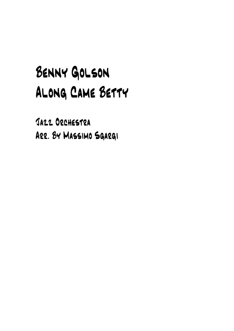 Along Came Betty preview page 1