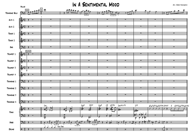 In A Sentimental Mood score preview