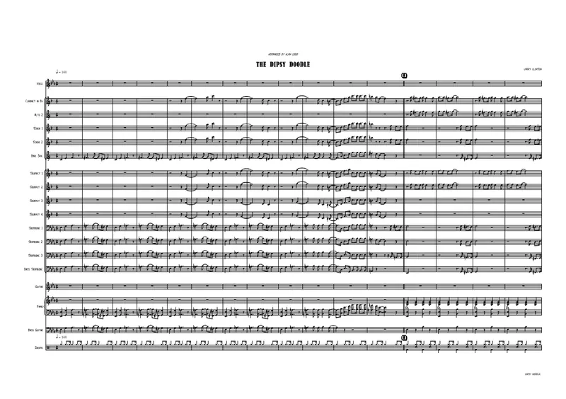 The Dipsy Doodle (Al Cobb) Vocal score preview