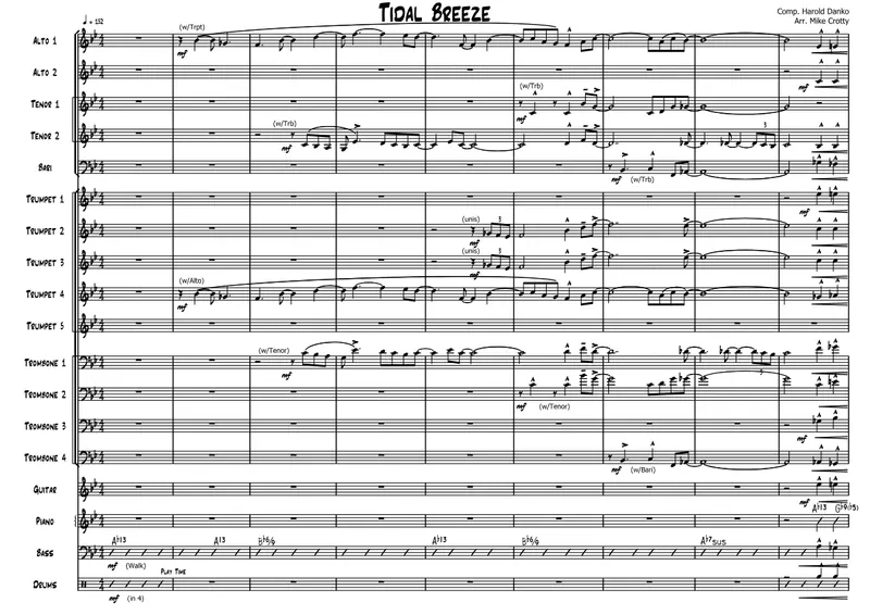 Tidal Breeze score preview