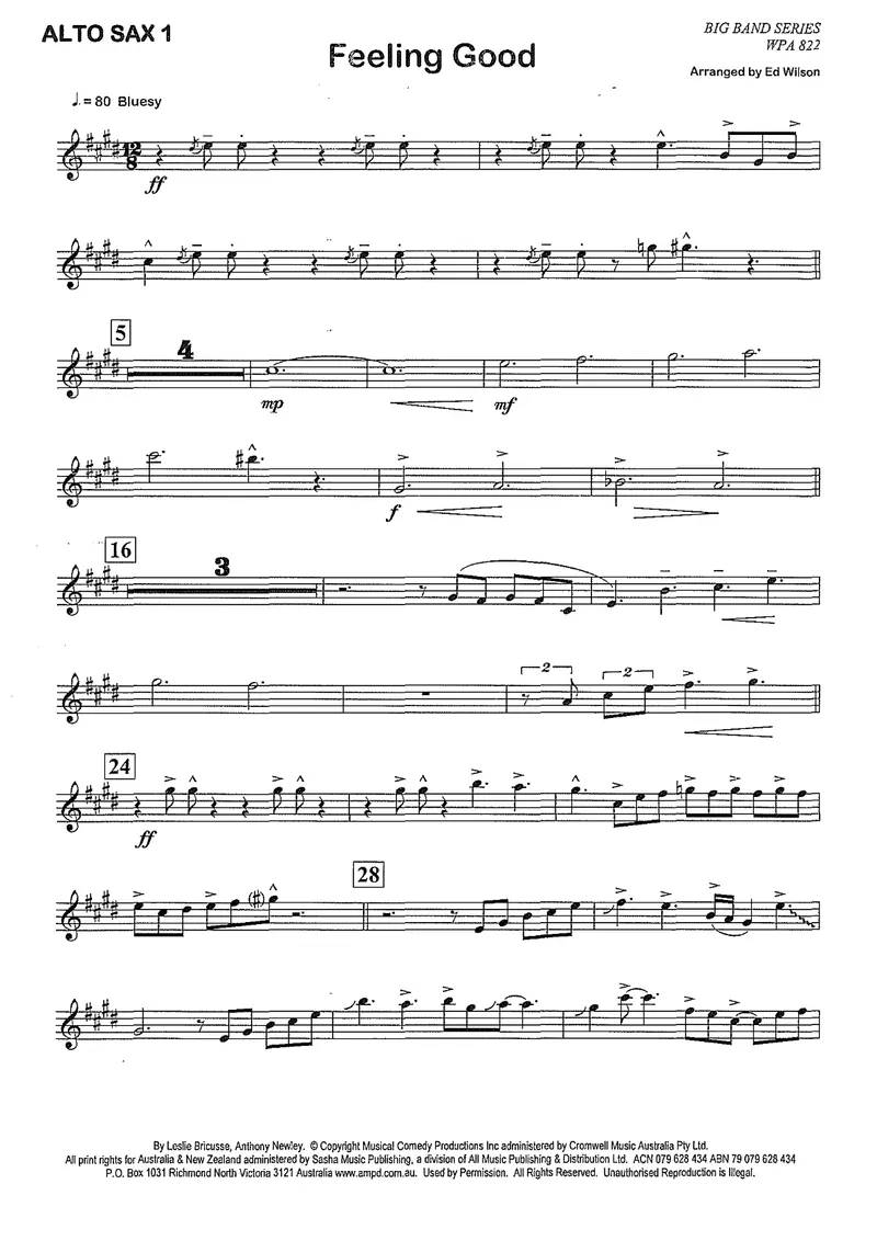 Feeling Good score preview