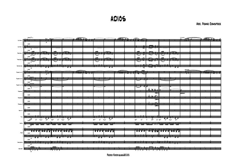 Adios score preview