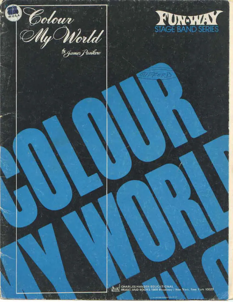 Colour My World score preview