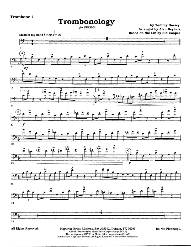 Trombonology score preview
