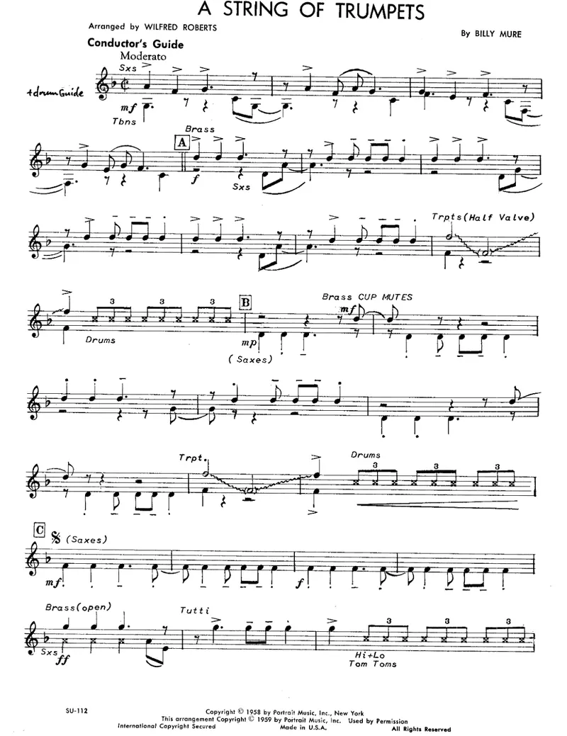 A String Of Trumpets score preview