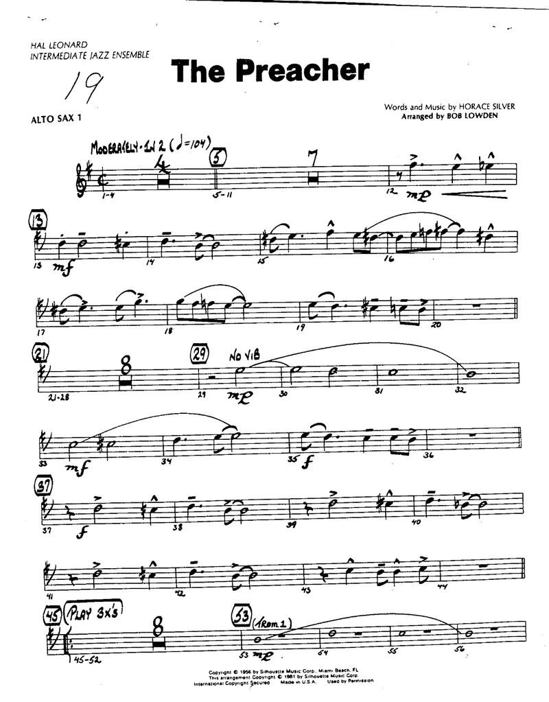 The Preacher score preview