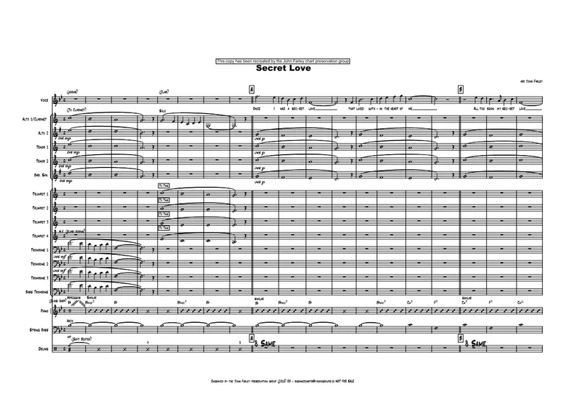 Secret Love score preview