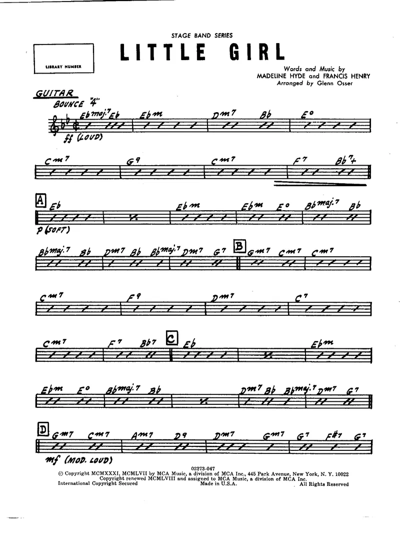 Little Girl score preview