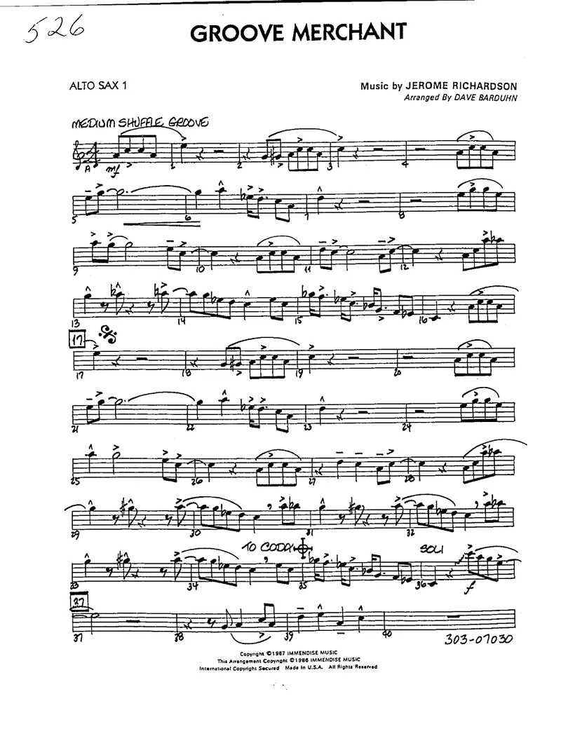 Groove Merchant score preview