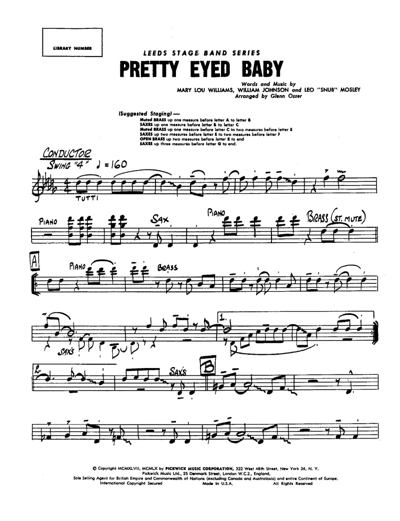 Pretty Eved Baby score preview