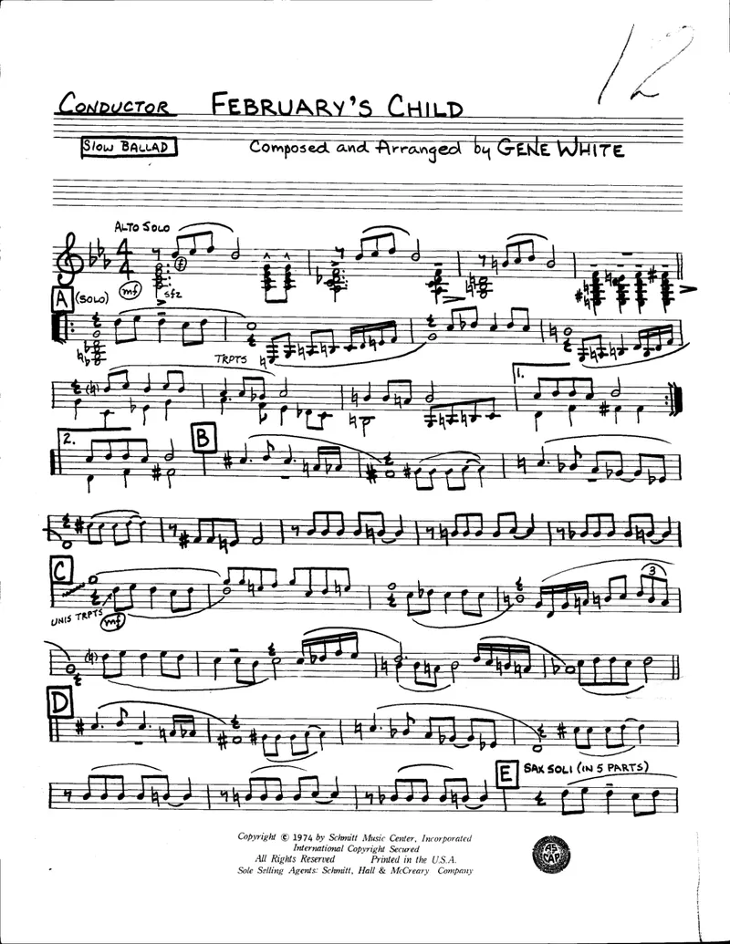 February's Child score preview