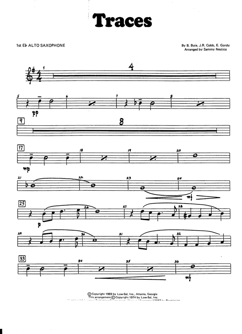 Traces score preview