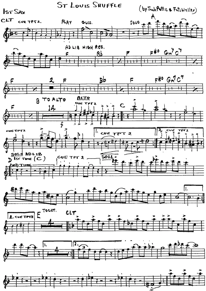 St.Louis Shuffle score preview