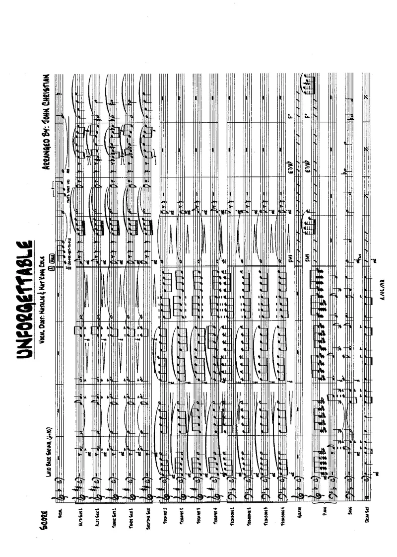 Unforgettable score preview