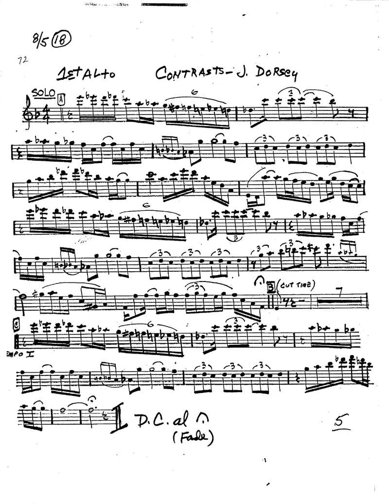 Contrasts score preview