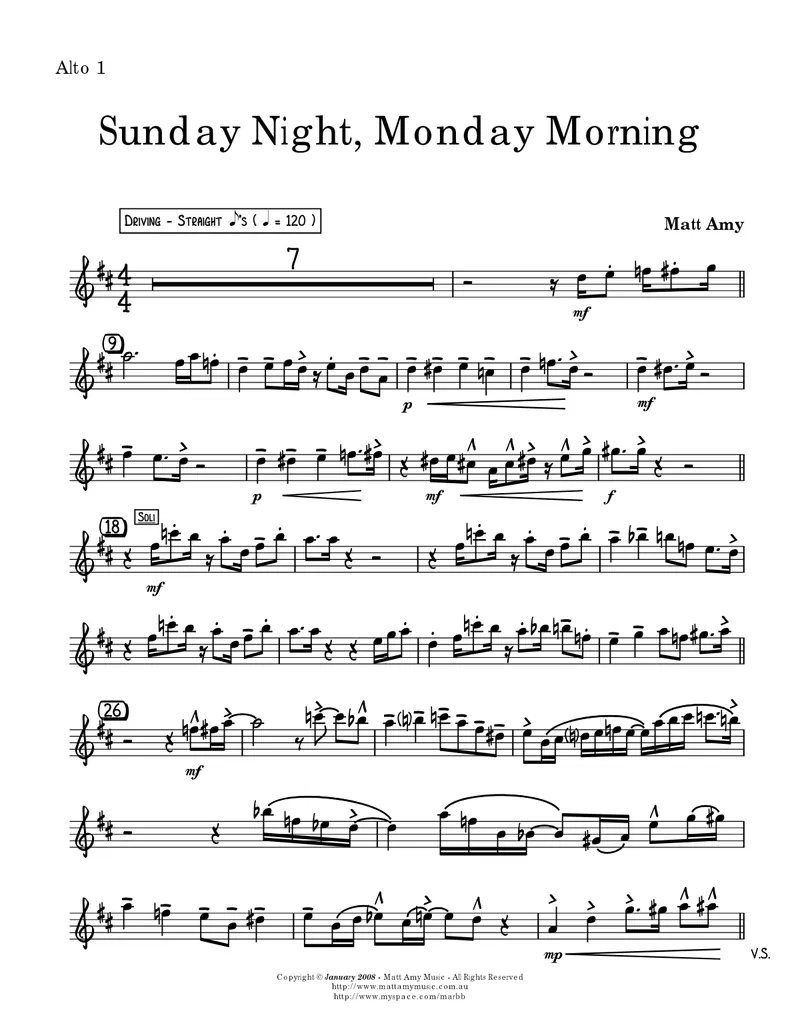 Sunday Night, Monday Morning score preview