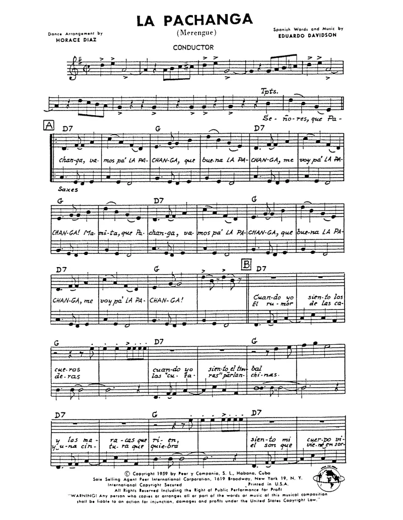 La Pachanga score preview