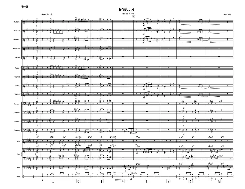 Strollin' score preview