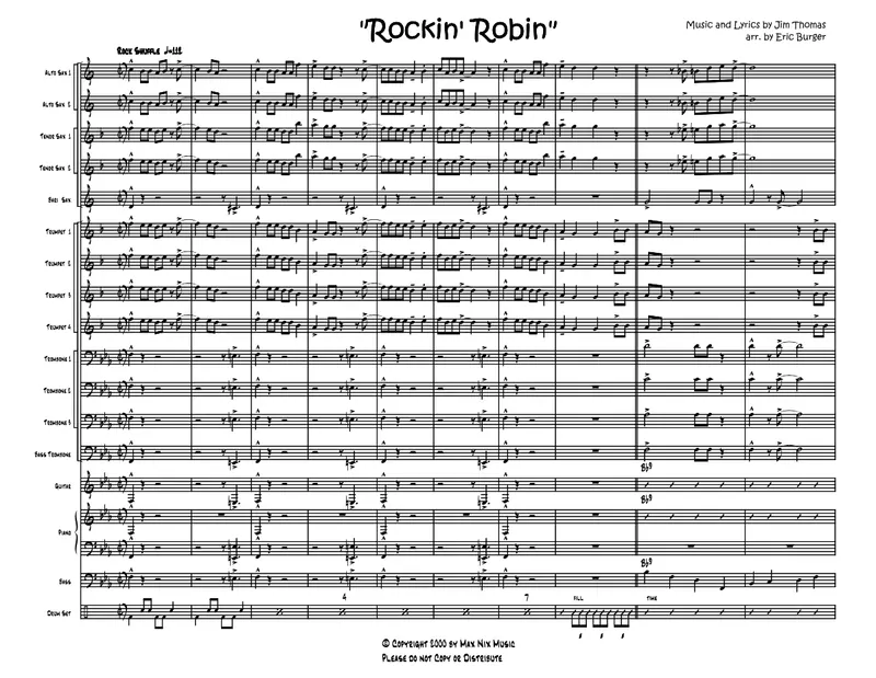 Rockin Robin score preview