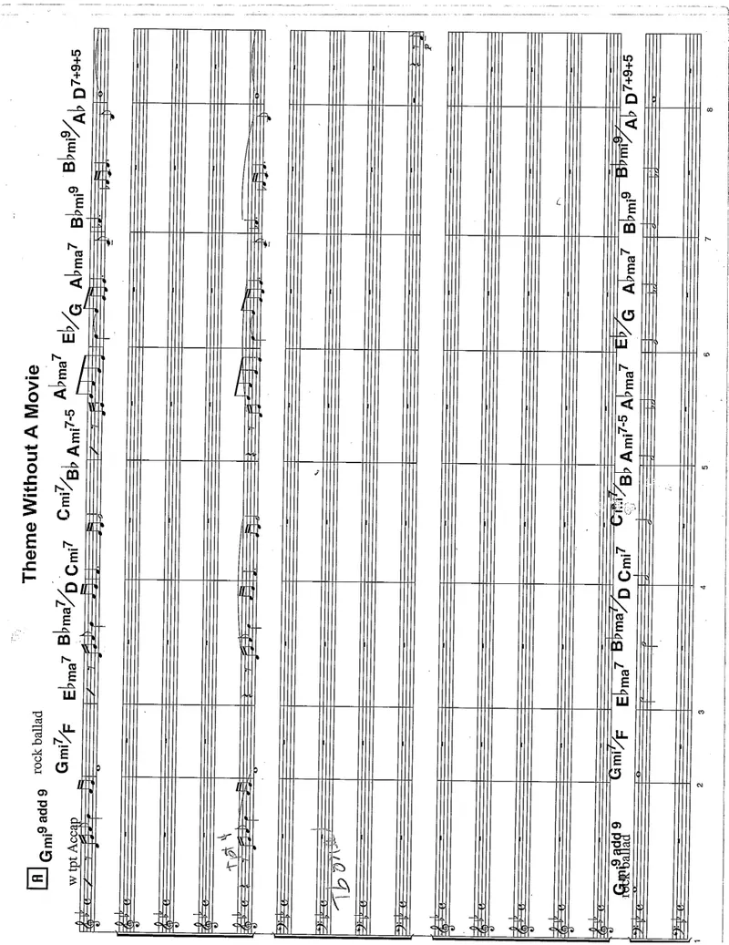 Theme Without A Movie score preview