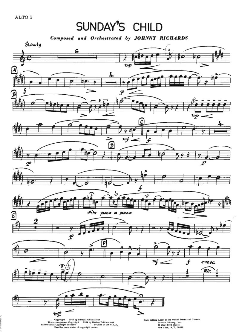 Sunday's Child score preview
