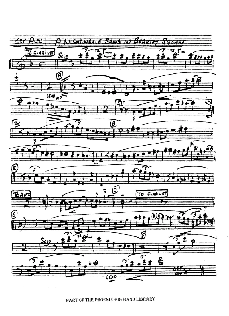 A Nightingale Sang In Berkley Square score preview