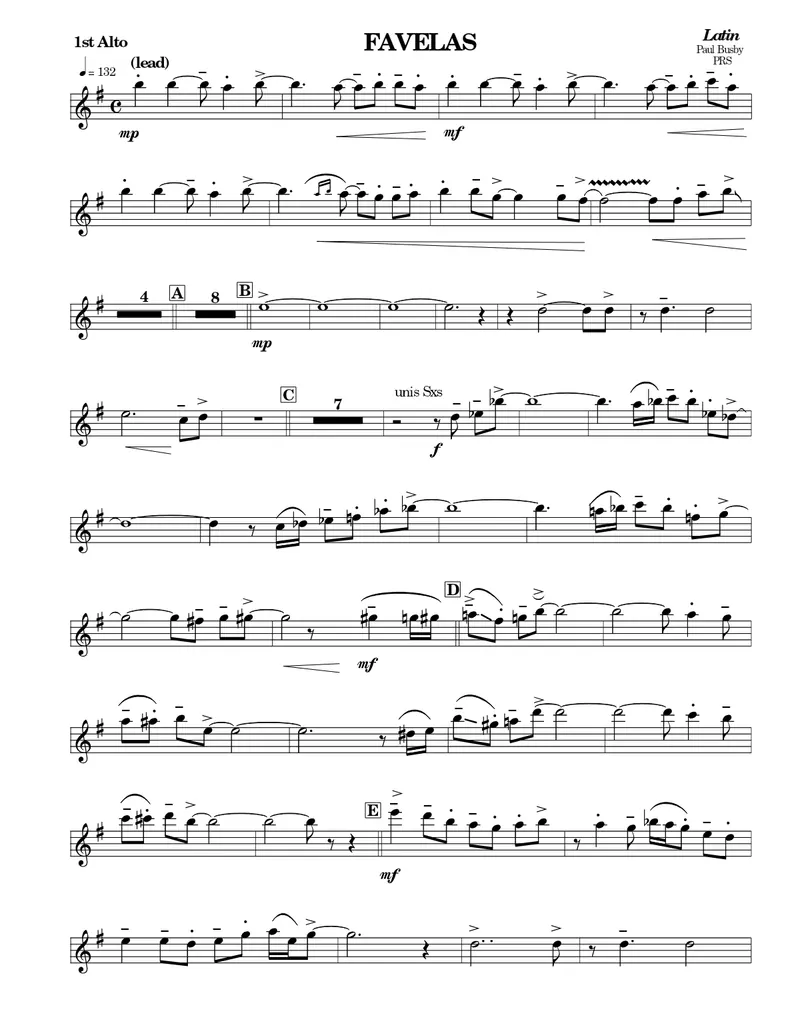 Favelas score preview