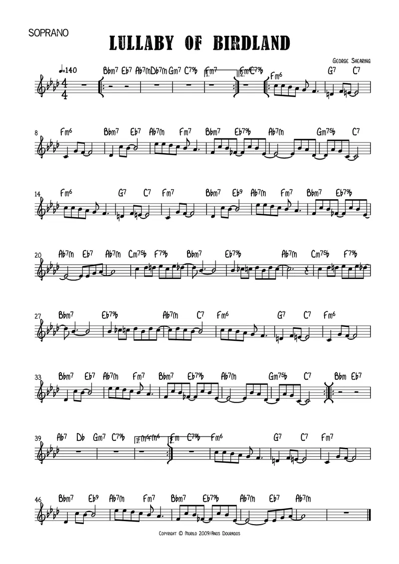 Lullaby Of Birdland preview page 1