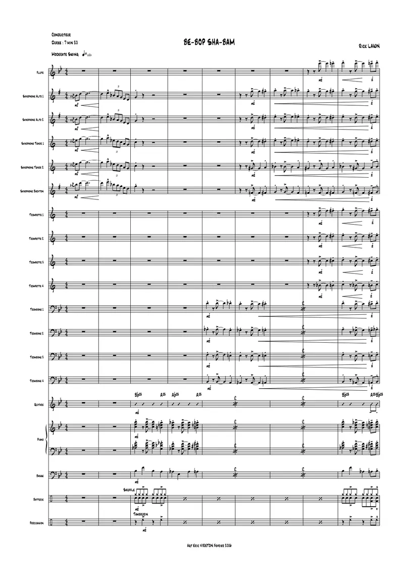 Be-Bop Sha-Bam score preview