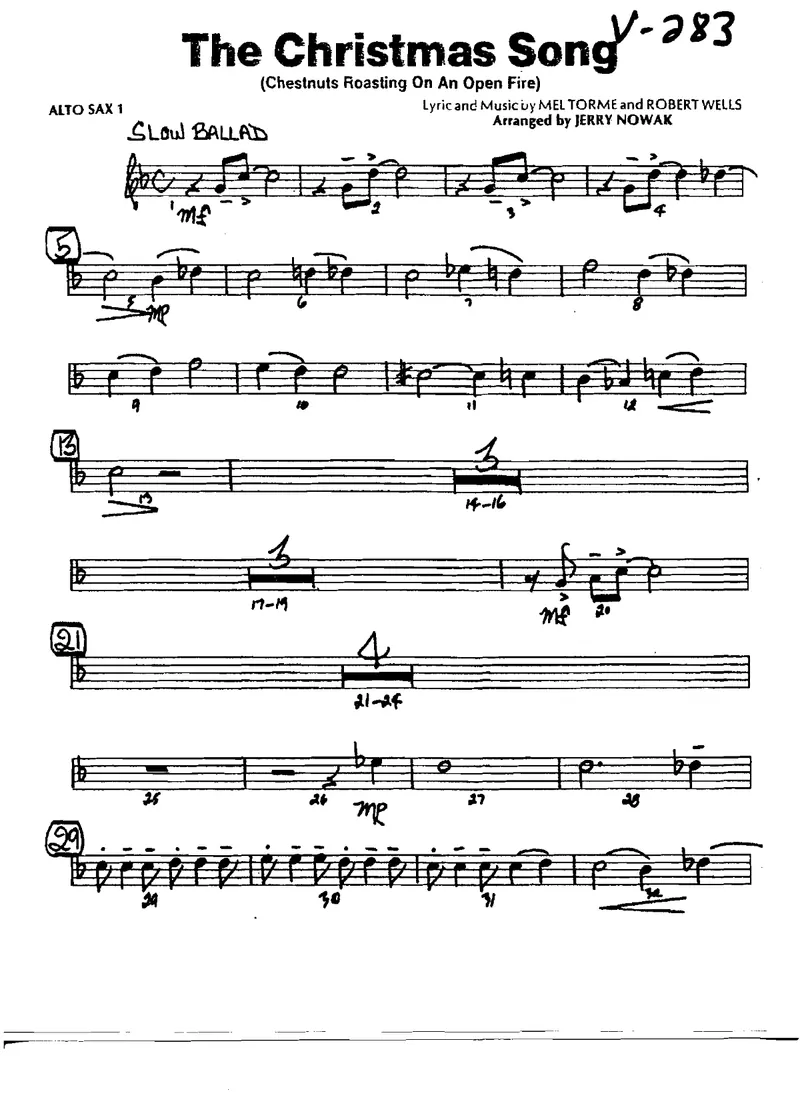 The Christmas Song score preview