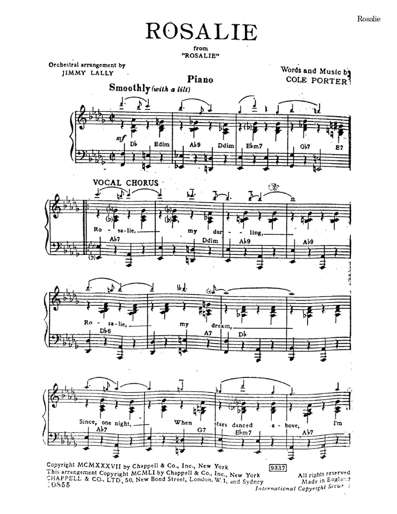 Rosalie score preview