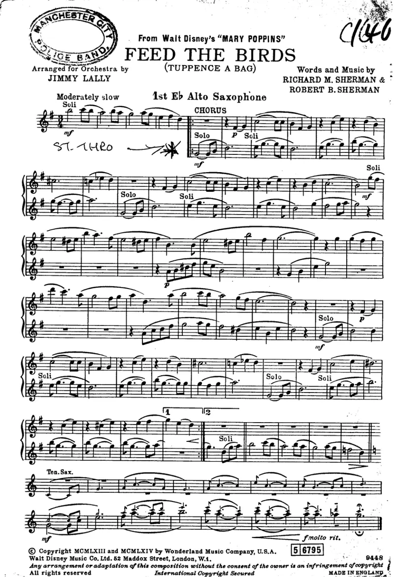 Feed The Birds score preview