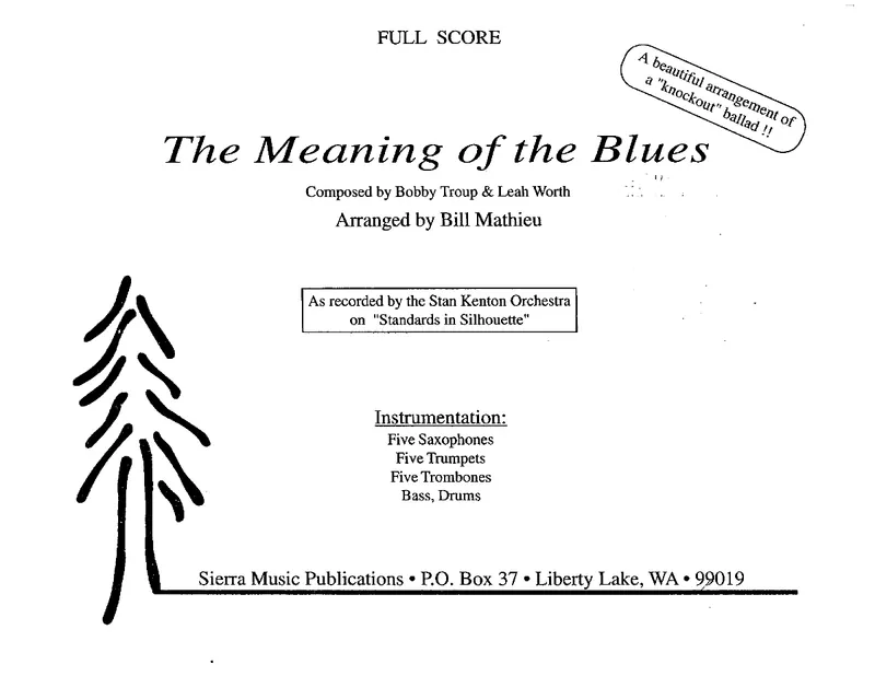 The Meaning Of The Blues score preview