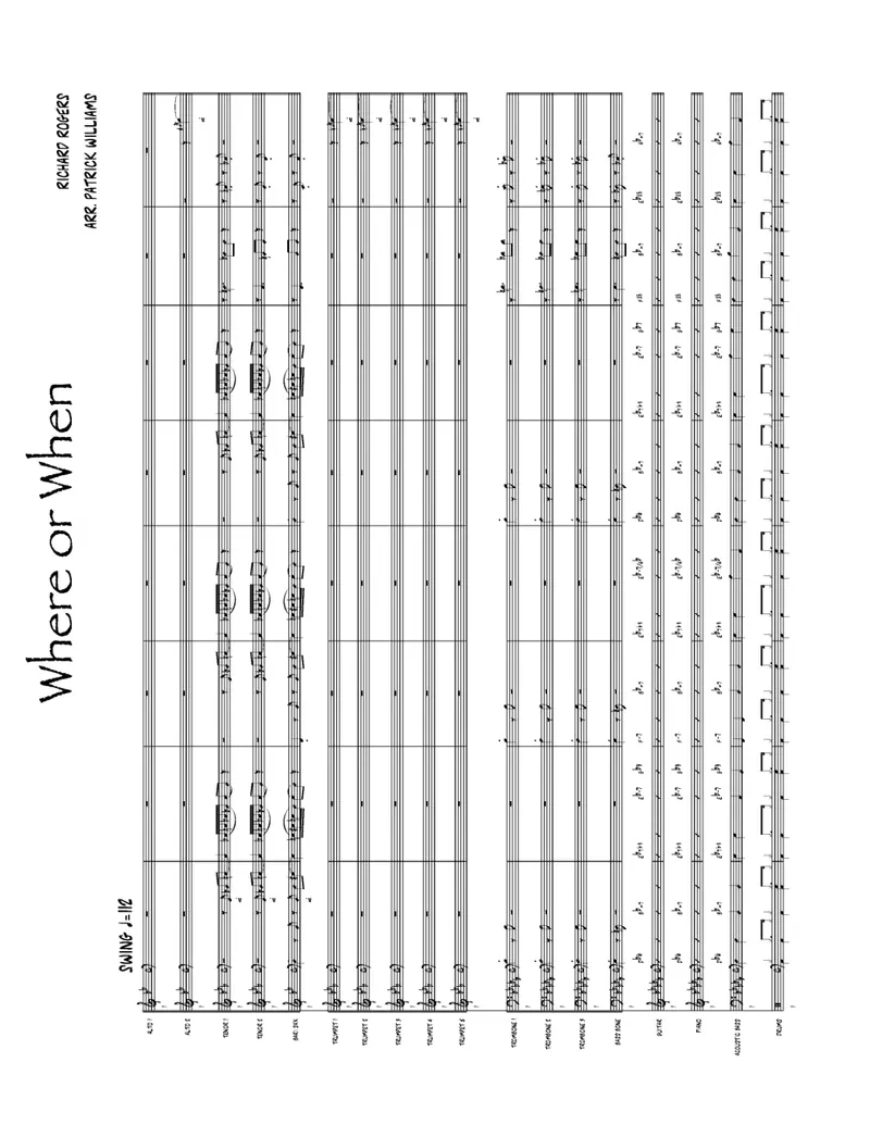 Where Or When score preview
