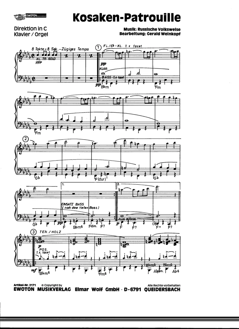 Kosaken Patrouille score preview