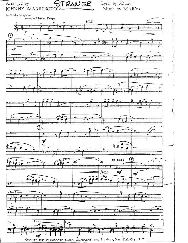 Strange score preview