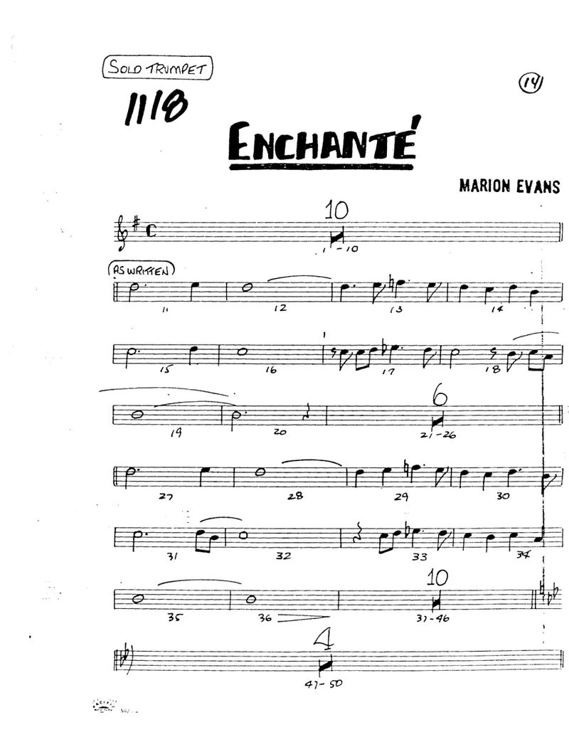Enchante score preview