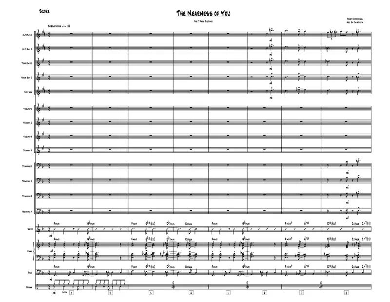The Nearness Of You score preview