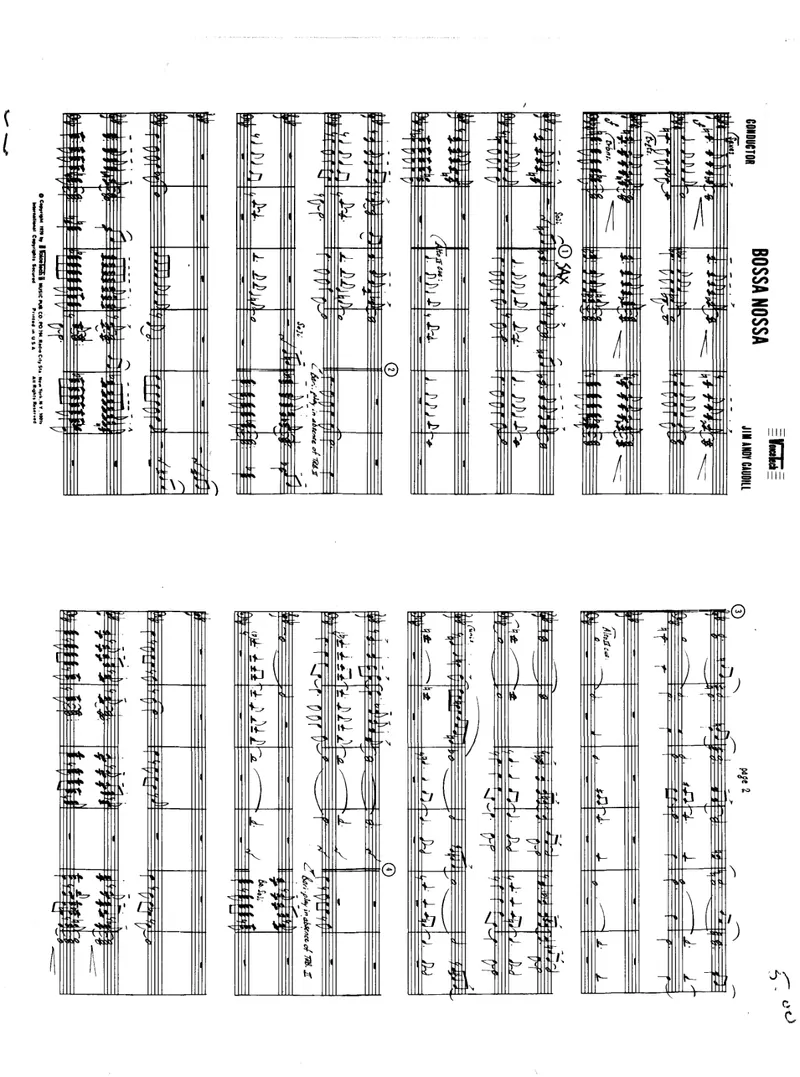 Bossa Nossa score preview